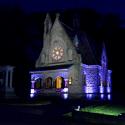 Chapel lit up during the Gala